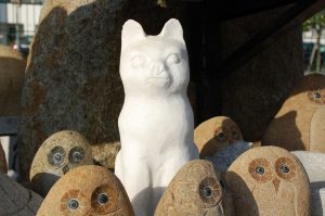 Katze, Marmor weiß
